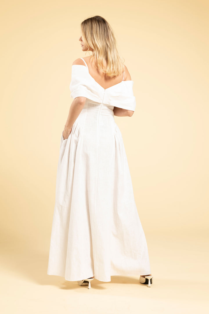 Long Lower Shouldered Dress