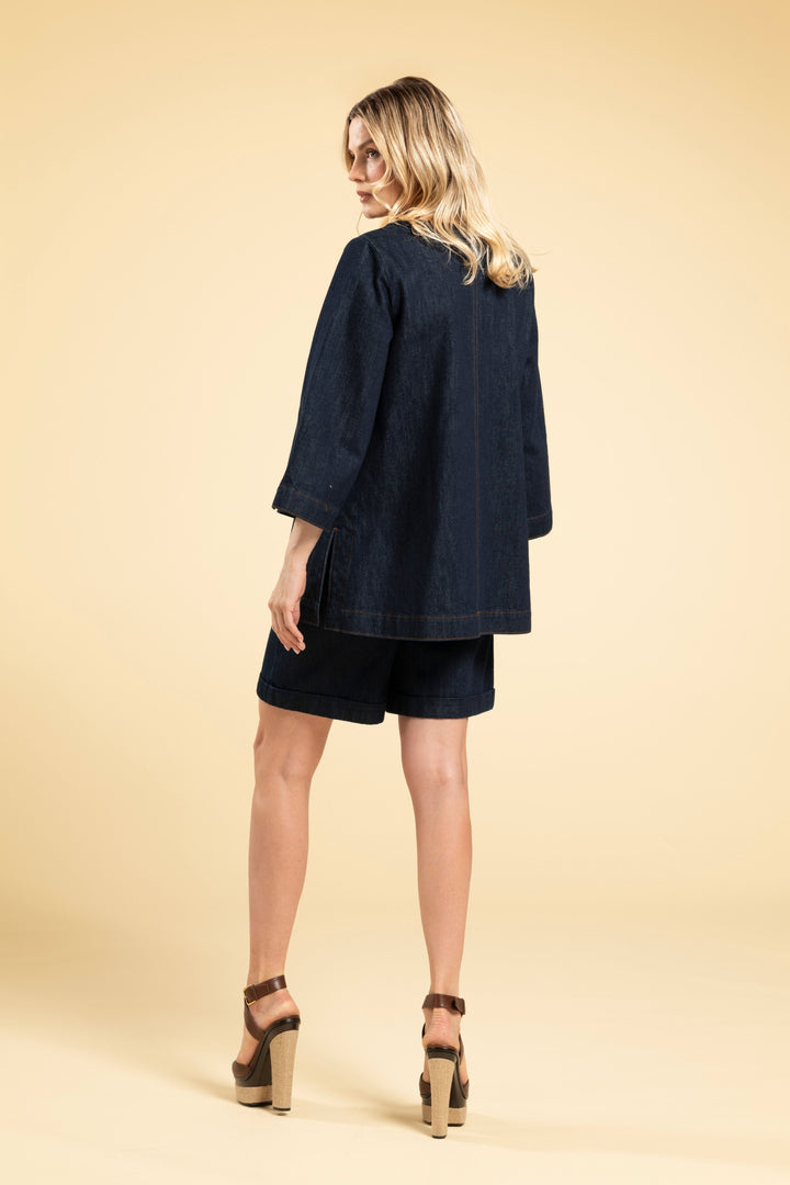 Long Sleeved Denim Tunic