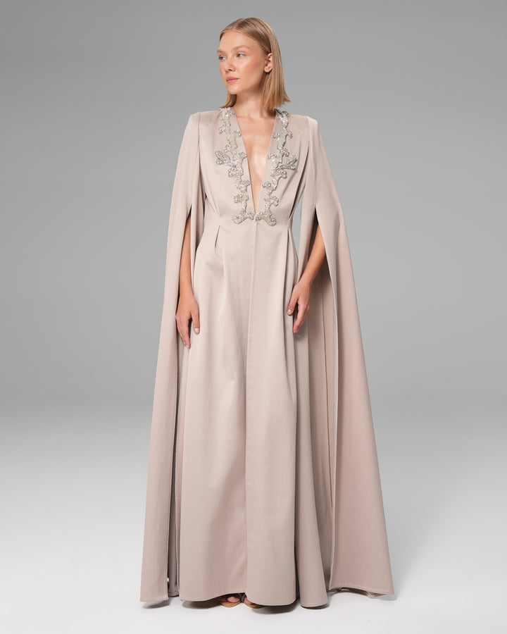 İşlemeli Kaftan