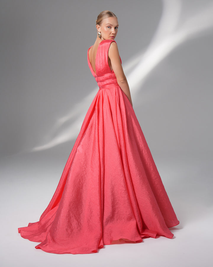 V Neck Gown