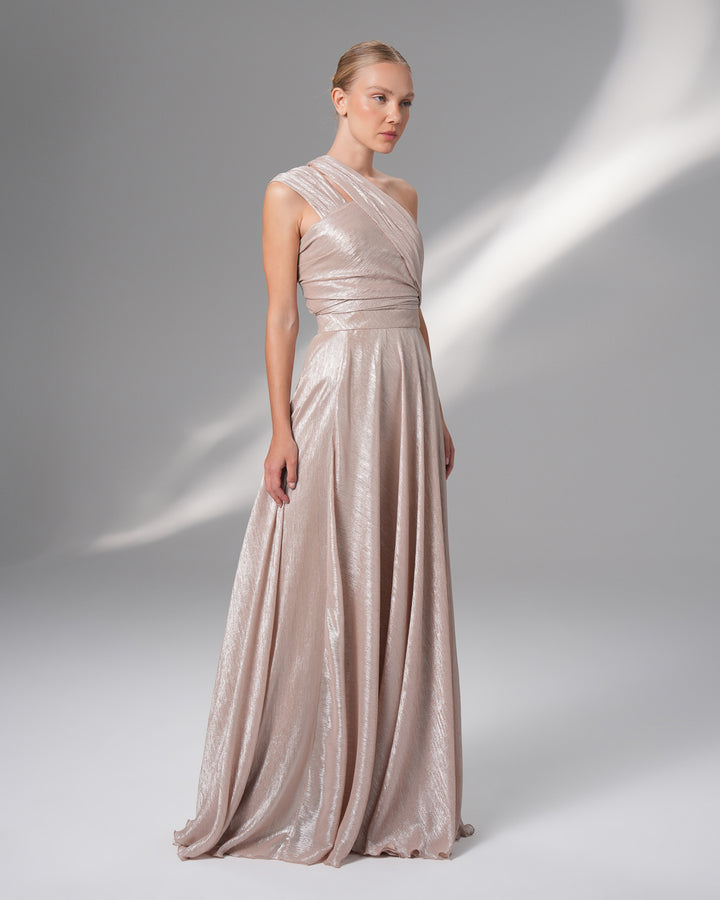 One Shoulder Back Detailed Dress