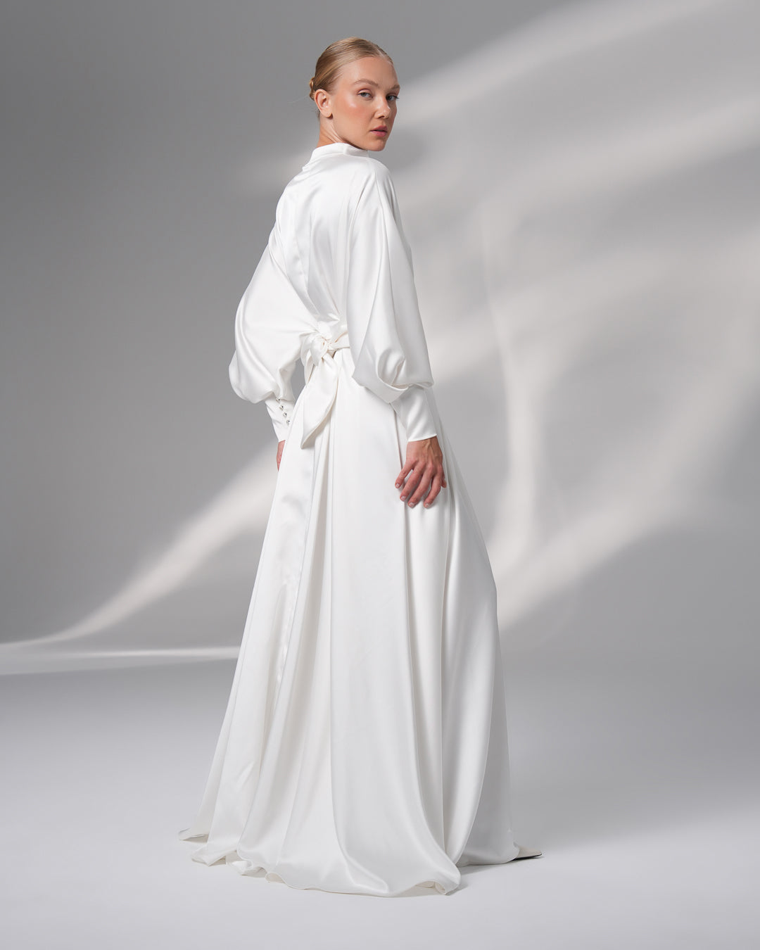 Crystal Beaded Caftan with Belt