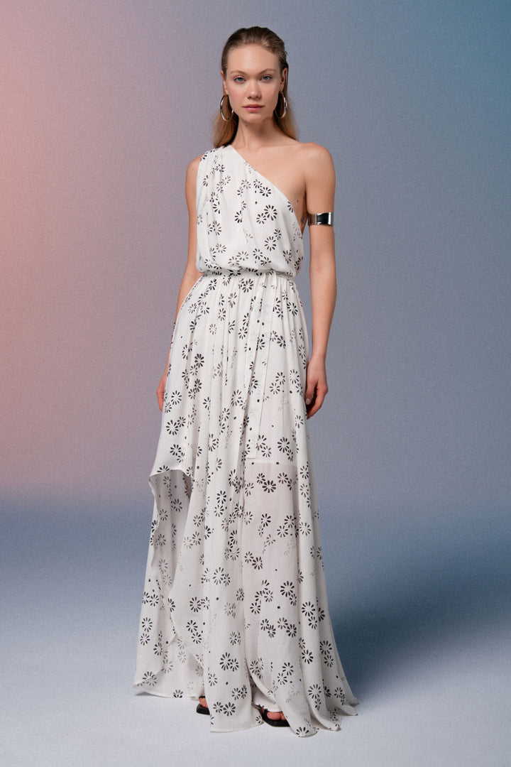 One Shoulder Voluminous Dress